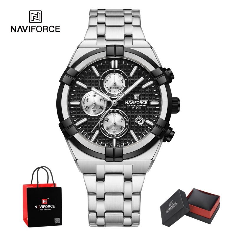 Jewelry For Watches - Relógio de quartzo cronógrafo NAVIFORCE para