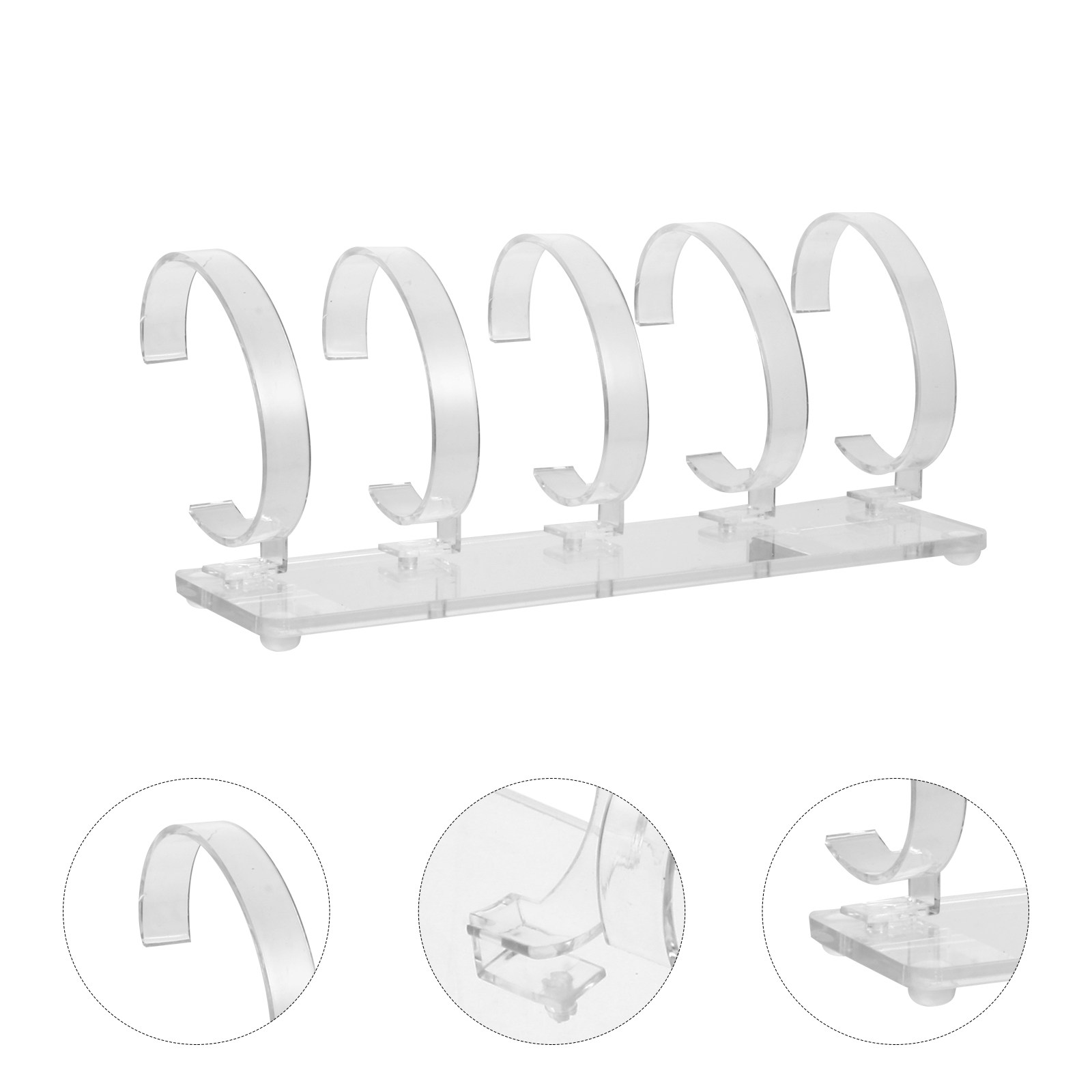 Jewelry And Watches Inc - 1 unidade de suporte transparente para