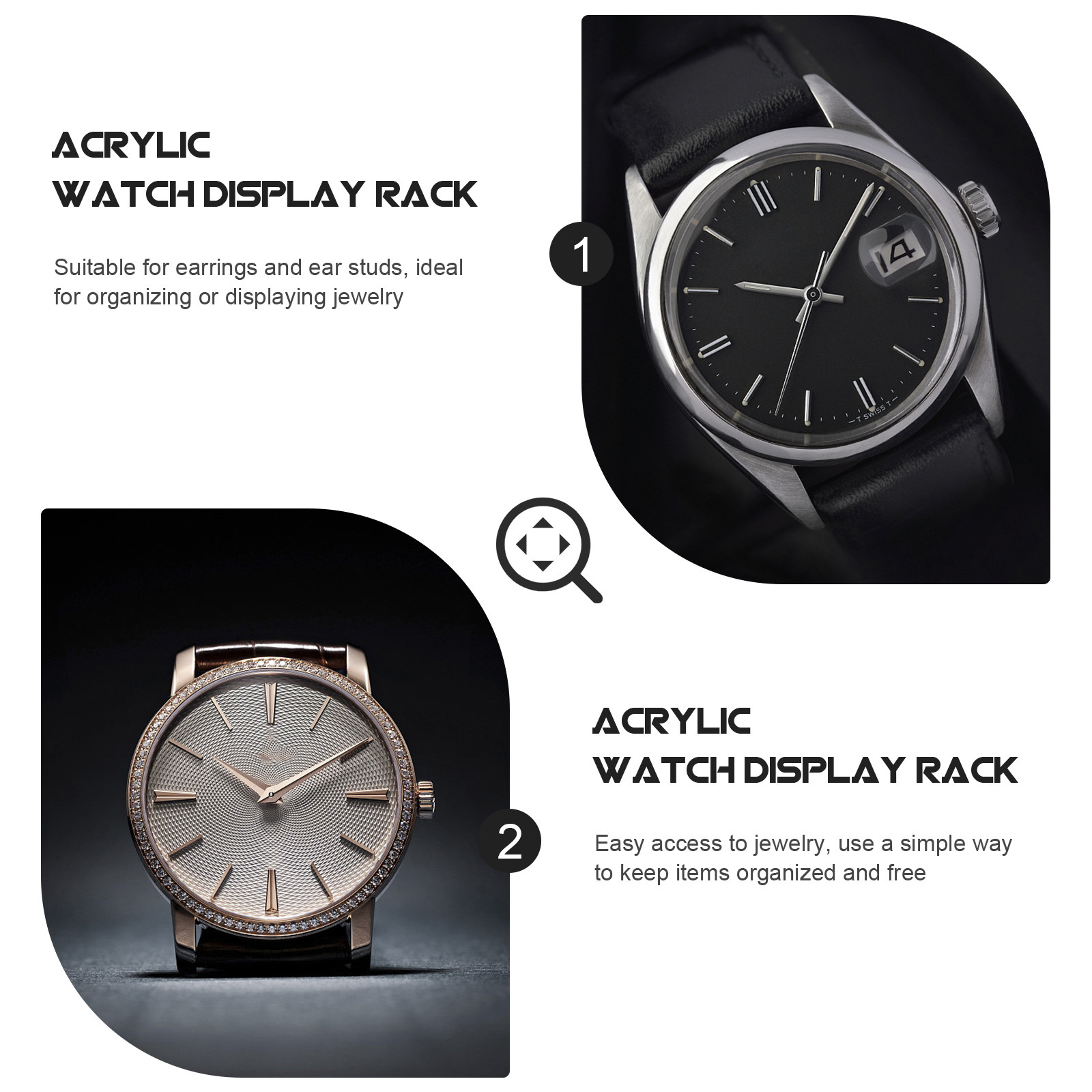 1 unidade de suporte transpare - Jewelry And Watches Inc avaliação e preço